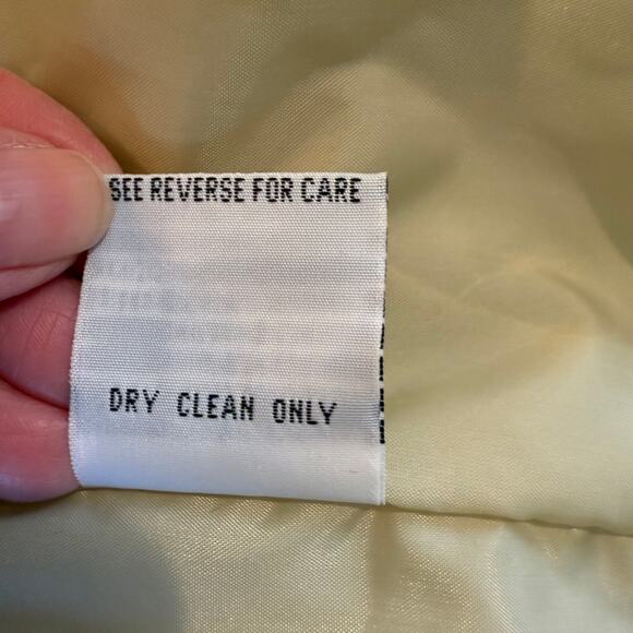 Regent Park Quilted Satin Jacket Women M Gold Beige Faux Fur Collar Winter Coat - Picture 5 of 10